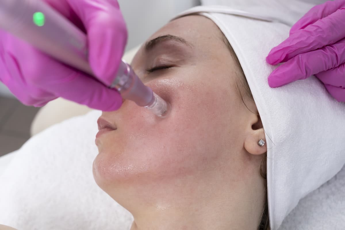Aqua Facial Behandlung im Studio von Pia Motsakos in Oelde